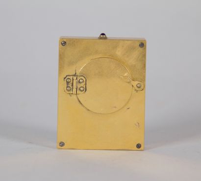 Small gilded bronze table clock – Late 19th...