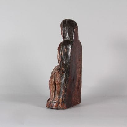 Pietà – Virgin of Mercy, carved polychrome...