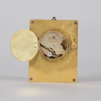 Small gilded bronze table clock – Late 19th...