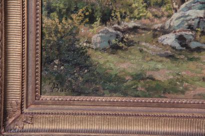 Théodore Baron (1840–1899), Rocky Landscape




Oil...