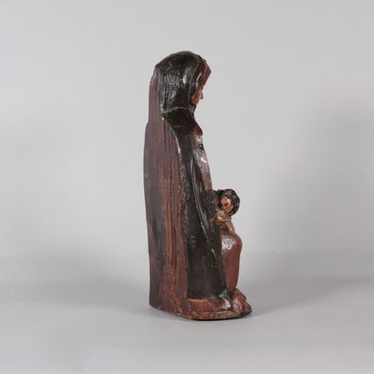 Pietà – Virgin of Mercy, carved polychrome...