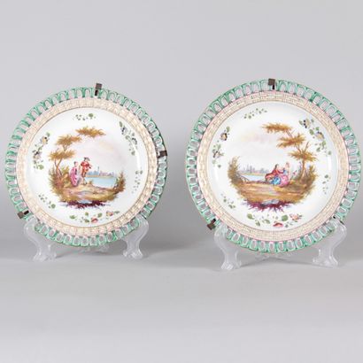 Veuve Perrin, Marseille – Set of four polychrome...