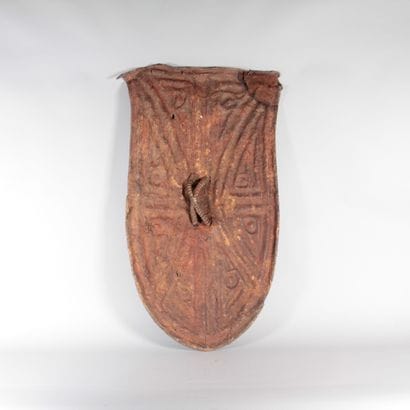 Large Traditional African Leather Shield...