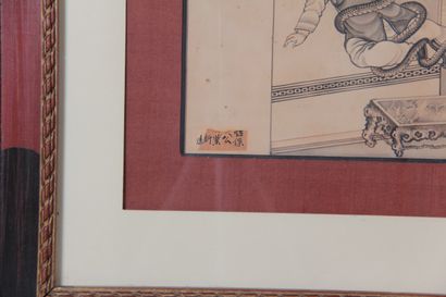 China – Traditional Scene with Figures and...