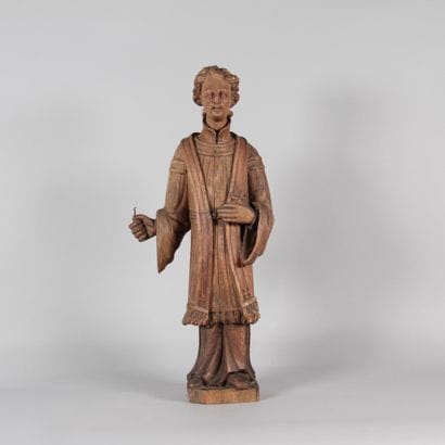 Saint Deacon, probably Saint Stephen – Carved...