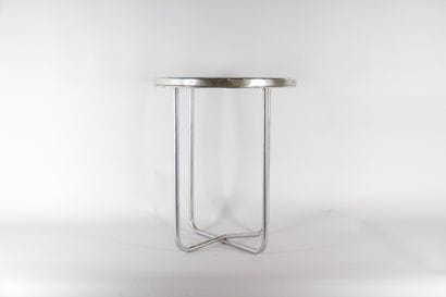 Bauhaus Stool in Chrome-Plated Metal and...