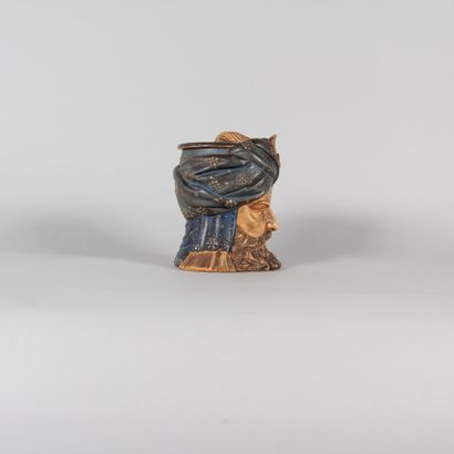 Orientalist Polychrome Terracotta Tobacco...