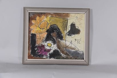 Maurice BOEL (1913–1998) – Modernist Floral...