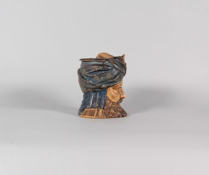 Orientalist Polychrome Terracotta Tobacco...