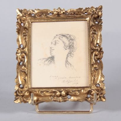 French School – Portrait of a Young Woman,...