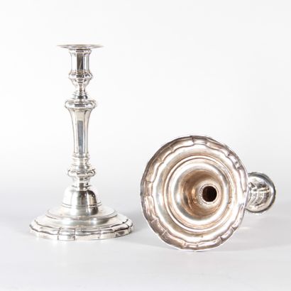Pair of Solid Silver Candlesticks – 18th...