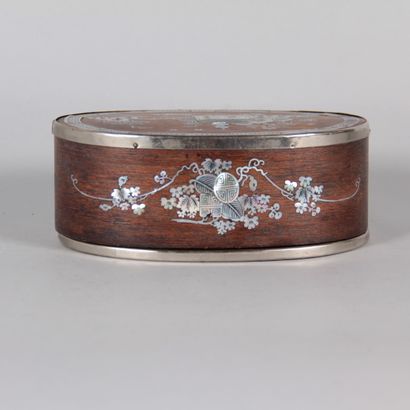 Vietnamese wooden and mother-of-pearl box,...