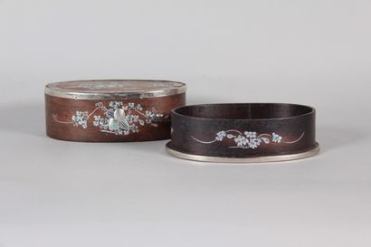 Vietnamese wooden and mother-of-pearl box,...