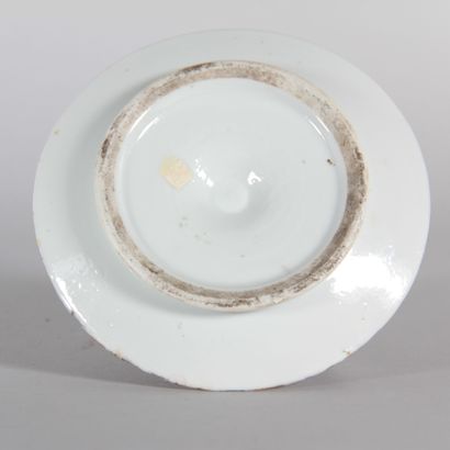 China – Canton porcelain handheld candleholder,...