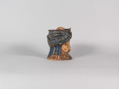 Orientalist Polychrome Terracotta Tobacco...