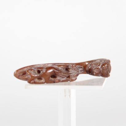 China – Belt buckle with dragon motifs –...