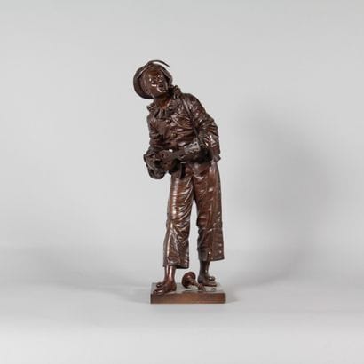 “Au clair de la lune” – Bronze sculpture...