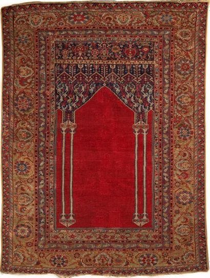 Très ancien tapis Turc de prière Ghiordès...