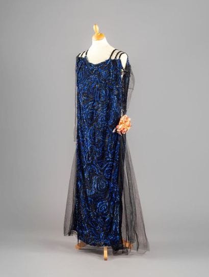 Robe du soir, haute couture, vers 1920-1925,...