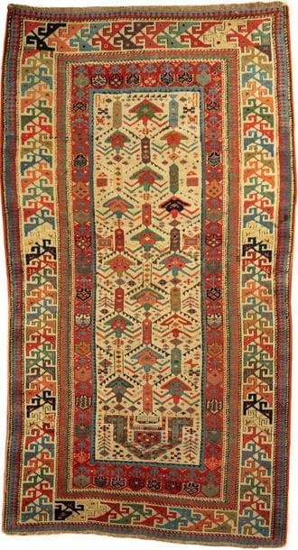 Tapis Caucase Kazak de prière 2ème moitié...