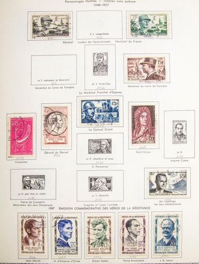 Collection de timbres postes de la France,...