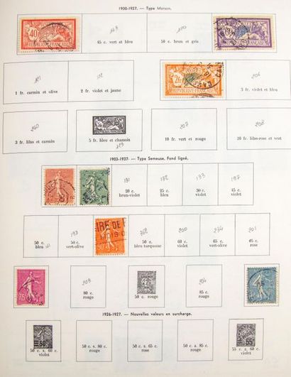 Collection de timbres postes de la France,...