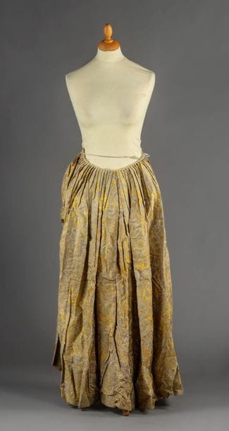 Jupon d'une robe à la française, époque Louis...