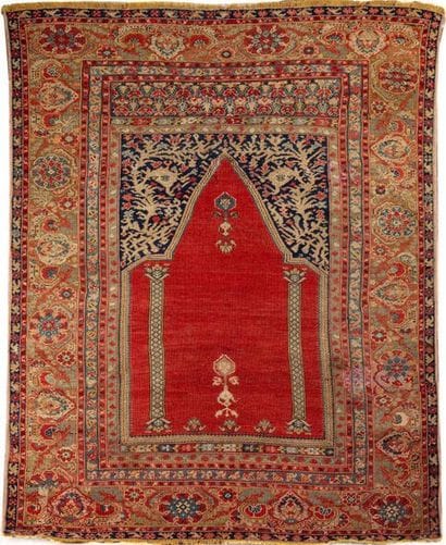 Très ancien tapis Turc de prière Ghiordès...