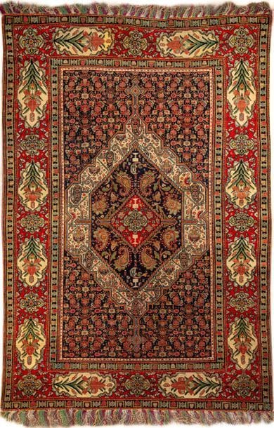 Tapis Persan Senneh fin XIXème
Médaillon...