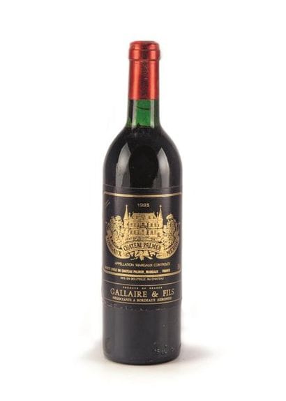 1 B CHATEAU PALMER (B.G. ; e.l.a.) 3e GCC...