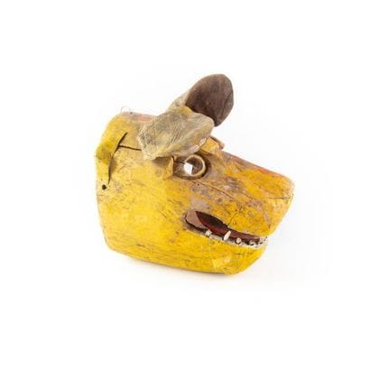 ETAT GUERRERO, MEXIQUE.
Bois, tôle, polychromie.
Masque...