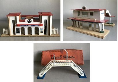 HORNBY
Accessoires en isorel peint pour train...