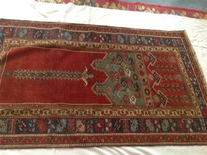 Très ancien tapis Turc de prière Ladik fin...