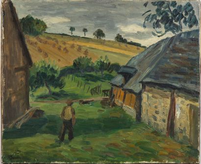 BORDES
Leonard BORDES (1898-1969)

The Farm

Oil...