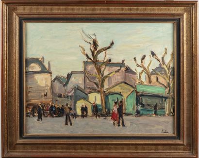 BORDES
Leonard BORDES (1898-1969)

The Market

Oil...