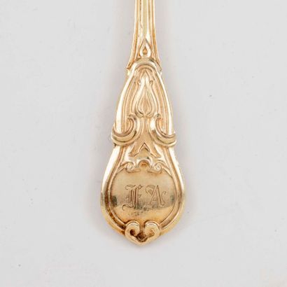 Ensemble de couverts chiffré 