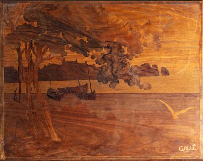 Emile GALLE (1846 - 1904)

Suite de quatre...