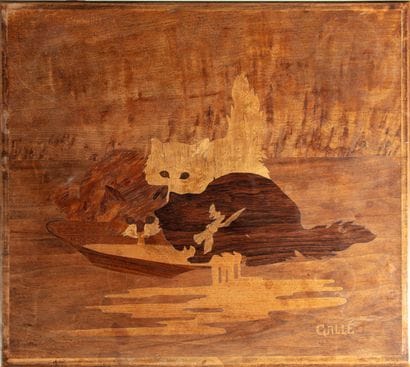 Emile GALLE (1846 - 1904)

Suite de quatre...
