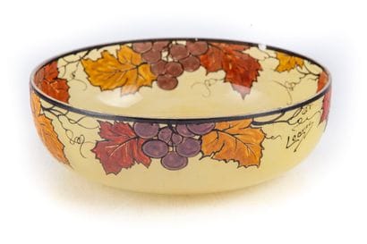LEGRAS

Coupe de forme ronde en verre à décor...