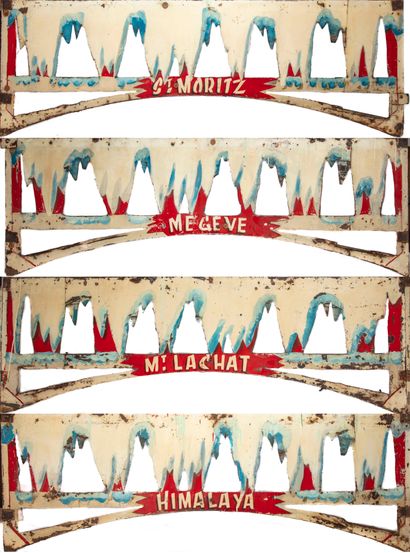 Set of 8 lintels of Chenille type on the...