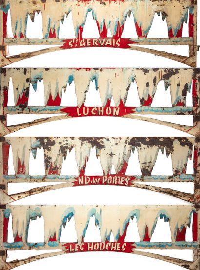 Set of 8 lintels of Chenille type on the...