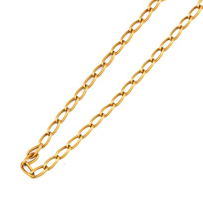 Chaine de montre en or jaune
Poids brut :...
