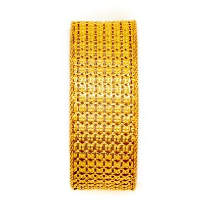 Bracelet manchette en or jaune (18K) à mailles...