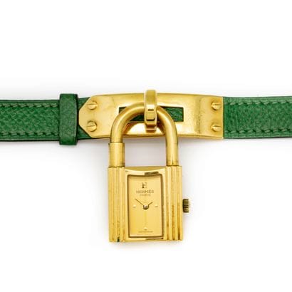 HERMES
Montre de dame KELLY, boitier en plaqué...