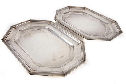 RAVINET D'ENFERT
Paire de plats longs en...