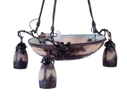 MULLER FRERES LUNEVILLE, Vosges landscape
Multi-layered...