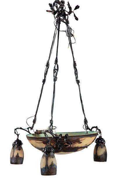 MULLER FRERES LUNEVILLE, Vosges landscape
Multi-layered...