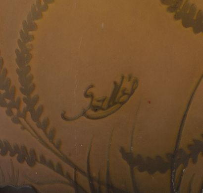 Emile GALLE (1846-1904)
Large shell-shaped...