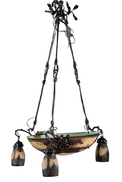 MULLER FRERES LUNEVILLE, Vosges landscape
Multi-layered...