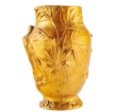 Paul BOUVIER (1857-1940)
Baluster vase decorated...